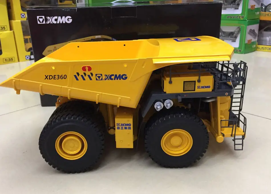 Редкий товар! XCMG XDE360 супер большой шахтный самосвал 1:50 весы литья под давлением