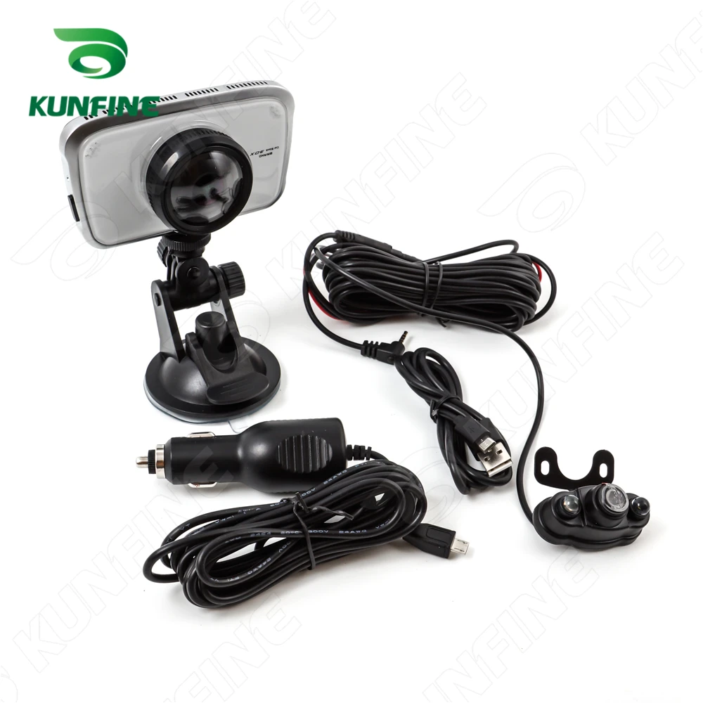 

HD 1080P 3.5 Inch Display Dual Camera Digital Video Recorder Car DVR Camera for Android with G-Sensor Cycle Recording KF-A1049