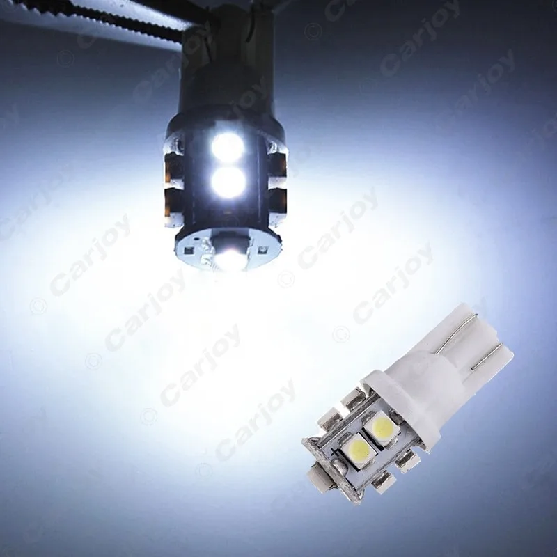 LEEWA 5 шт. яркий T10 клин 168 194 W5W Автомобильные светодиодные лампы 1210 10SMD 12 в 7 цветов