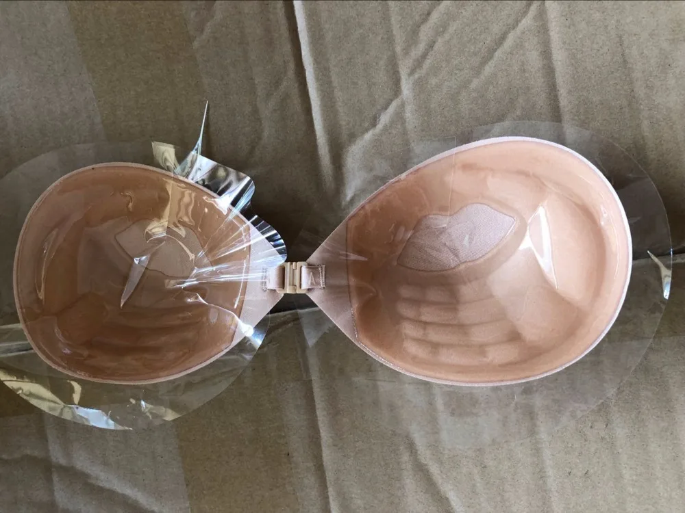 Strapless Bra Push Up Lace Sexy Bras for Bikini Wedding Dress Women Silicone Bra Stick On Self Adhesive