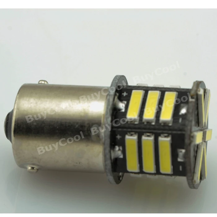 100 шт. 1156 21SMD 7014 светодиодный P21W S25 BA15S авто светодиодные задние тормоза обратный