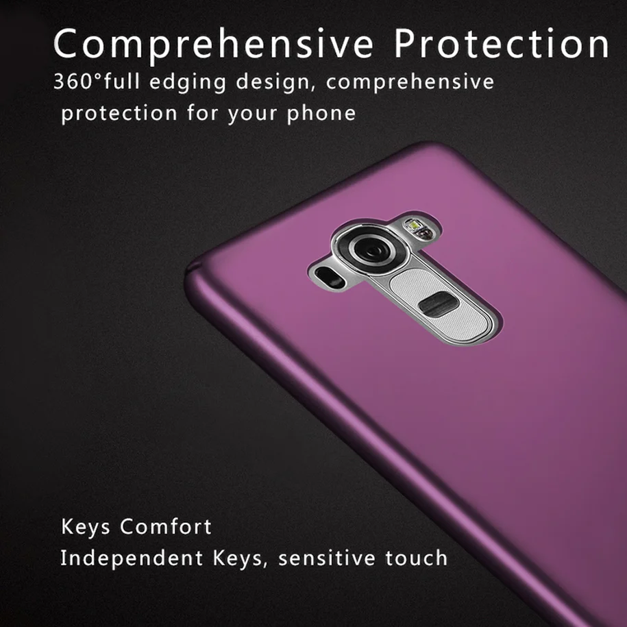 Чехол для LG G4 H811 H818 роскошный однотонный тонкий жесткий чехол-накладка из