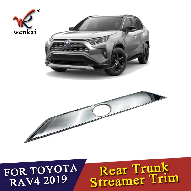 Высококачественная хромированная накладка на багажник из АБС пластика для Toyota