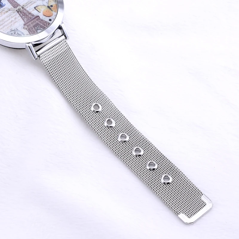 ЖЕНСКИЕ НАРЯДНЫЕ часы Эйфелева башня цветок кварцевые наручные Новая мода