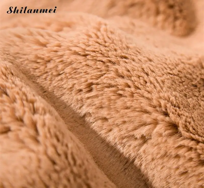 Plus Size Overcoat Party Elegant Pink Shaggy Women Faux Fur Coat Streetwear Autumn Winter Warm Plush Jacket Female |