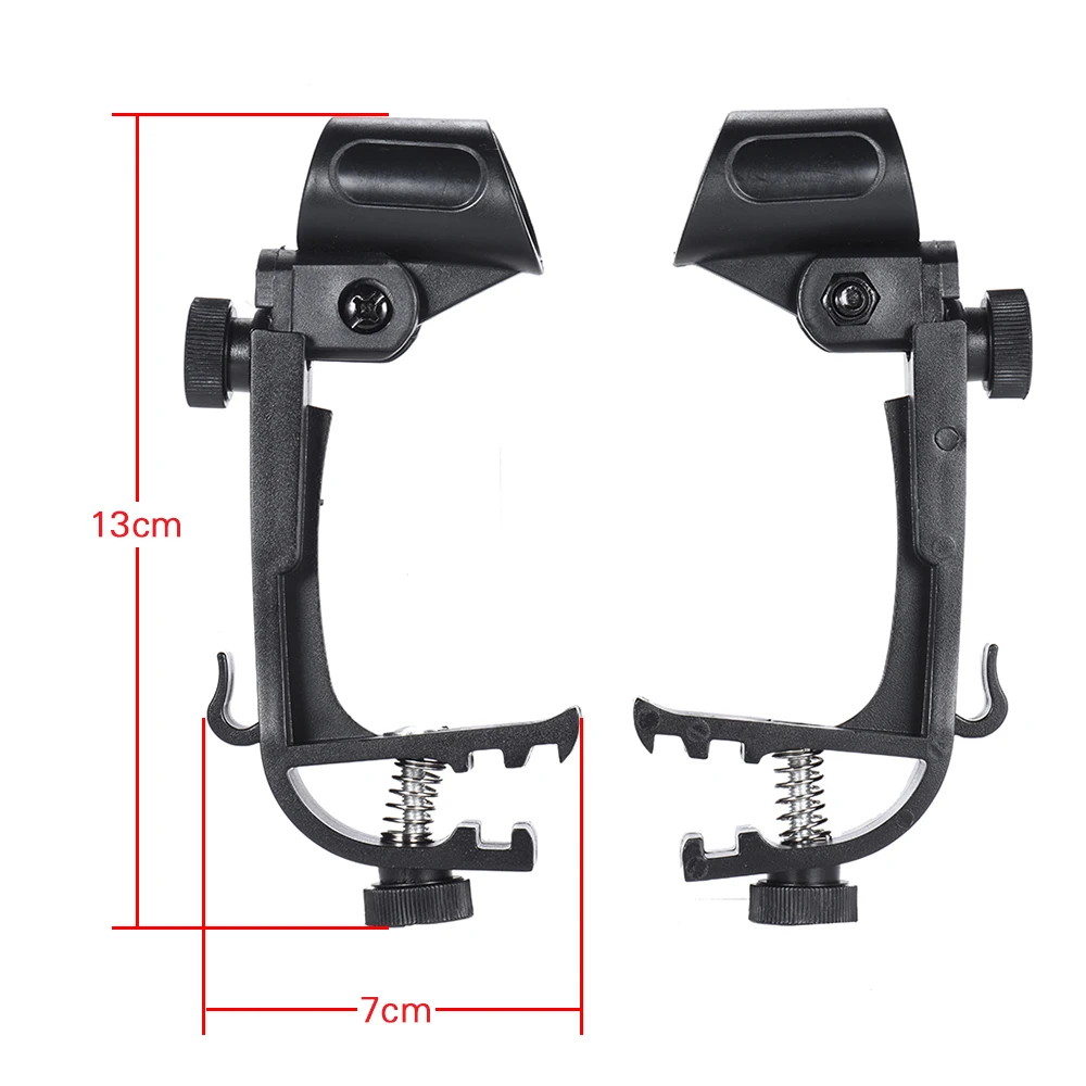 Микрофонная Пара регулируемых ступенчатых барабанных зажимов Mic Rim Snare Mount Clamp Holder