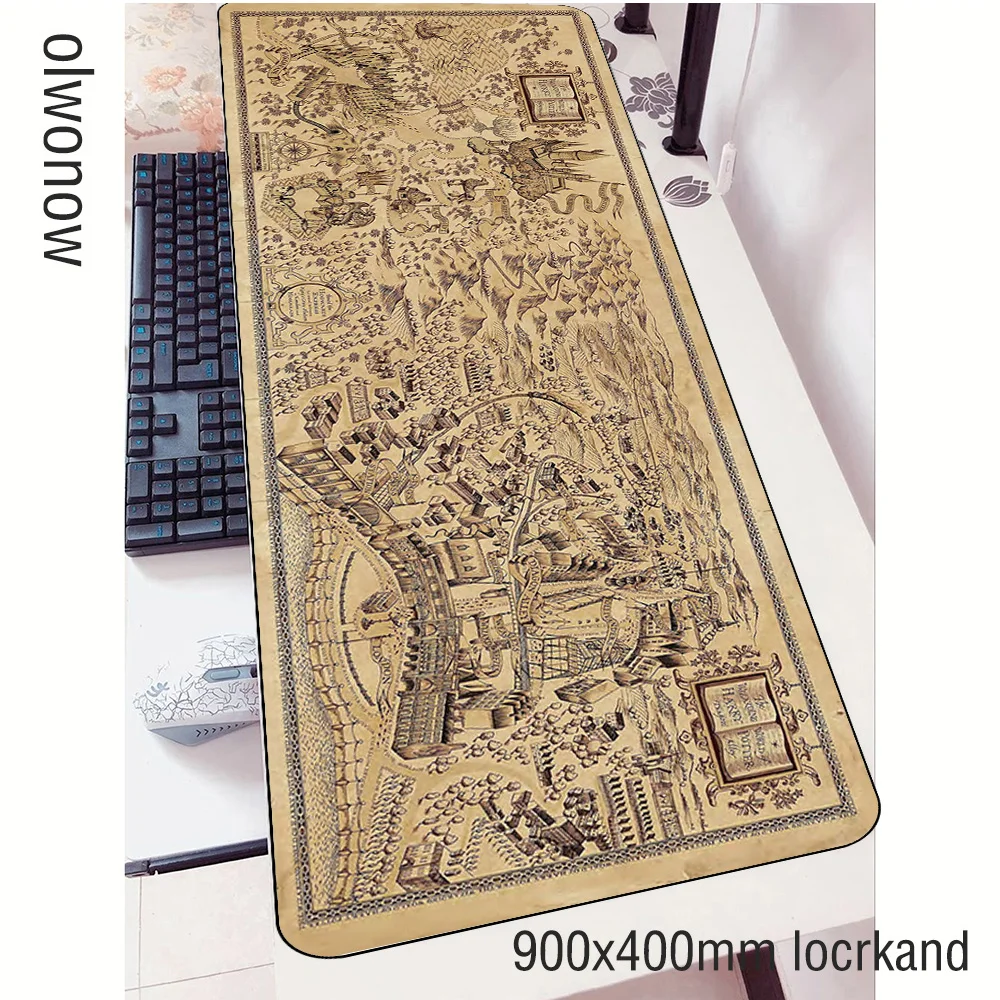 Wizarding World Map mouse pads High-end 900x400mm pad notbook computer mousepad hot sales gaming padmouse gamer mat | Компьютеры и