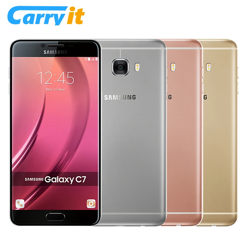 Оригинальный samsung GALAXY C7 C7000 глобальной прошивки OTA 4 г 32 5 7 ''Super AMOLED Snapdragon 625 3300