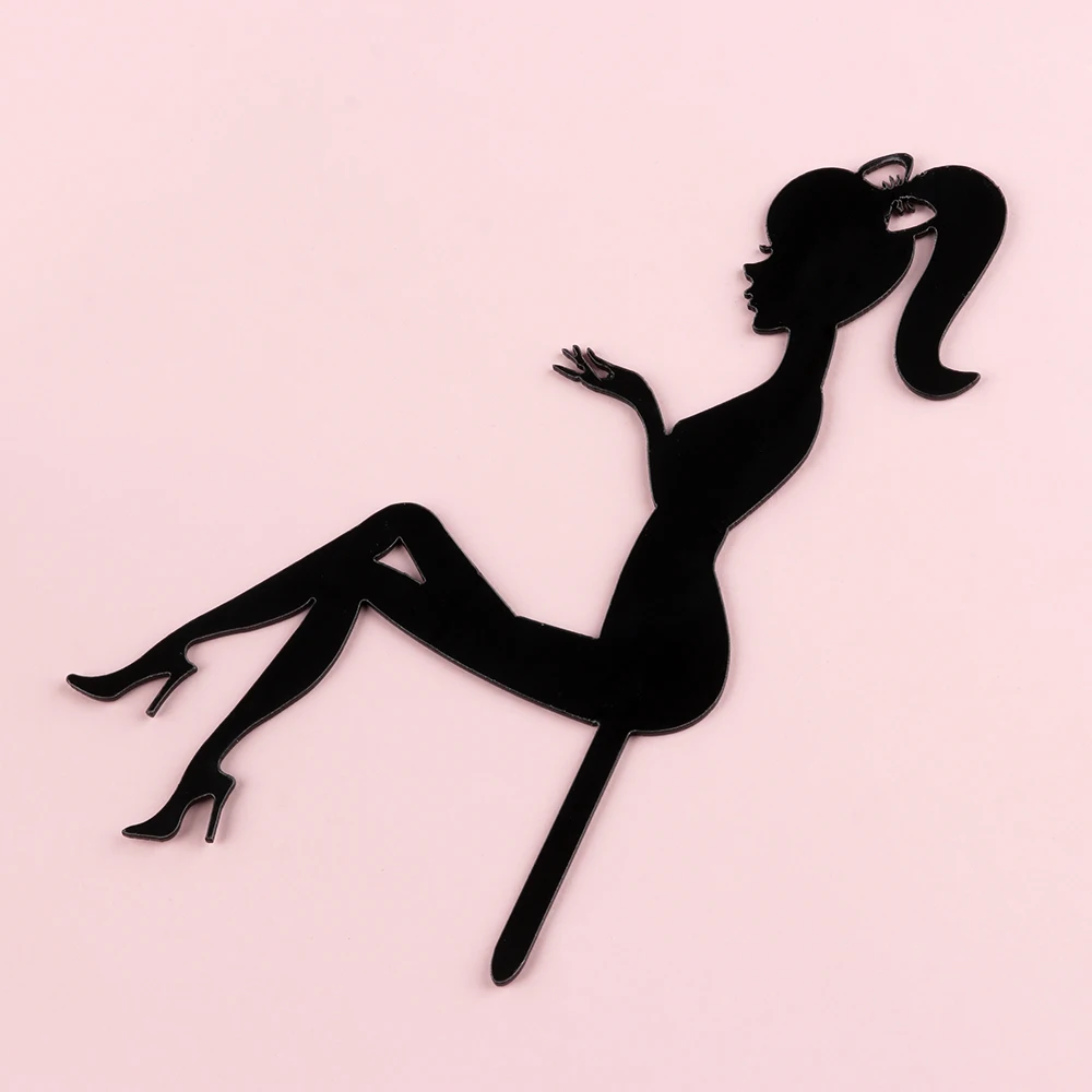 Украшение для торта на высоком каблуке девочек с днем рождения акриловые