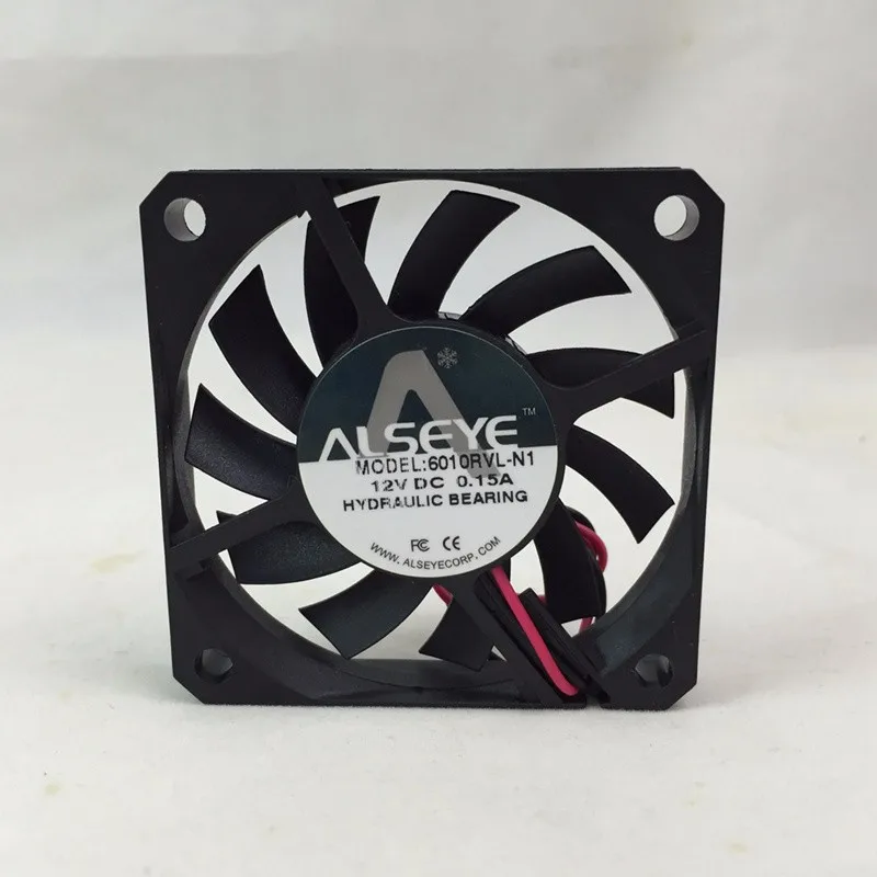 ALSEYE 6010 Вентилятор охлаждения постоянного тока 12 В 0.15A 2400 об/мин 60 мм вентилятор Радиатор для электрического обслуживания и компьютера