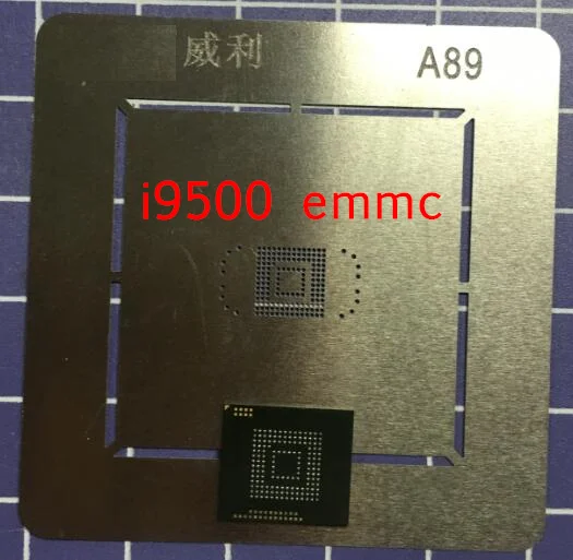 1 пара/лот шт. eMMC флэш-память NAND с прошивкой для Samsung Galaxy S4 i9500 + BGA трафарет