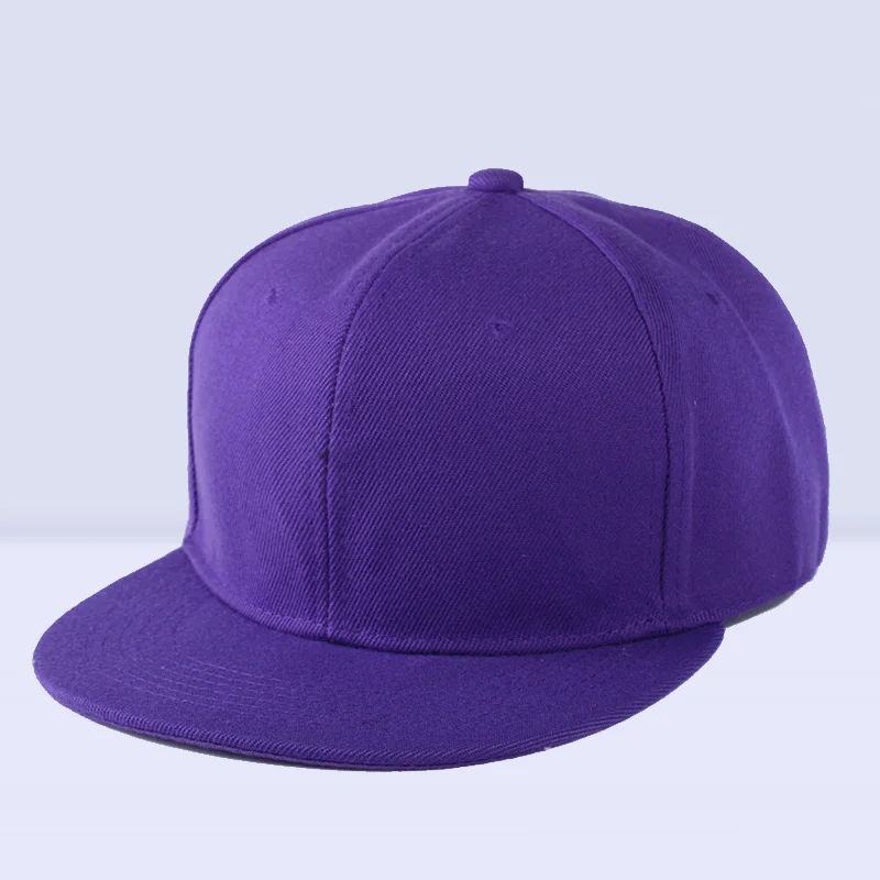 Purple Новое поступление однотонная Бейсболка Повседневная шляпа для отца Зеленая Бейсболка для мужчин и женщин регулируемая бейсболка s Фирменная Новинка для взрослых - Color: Purple