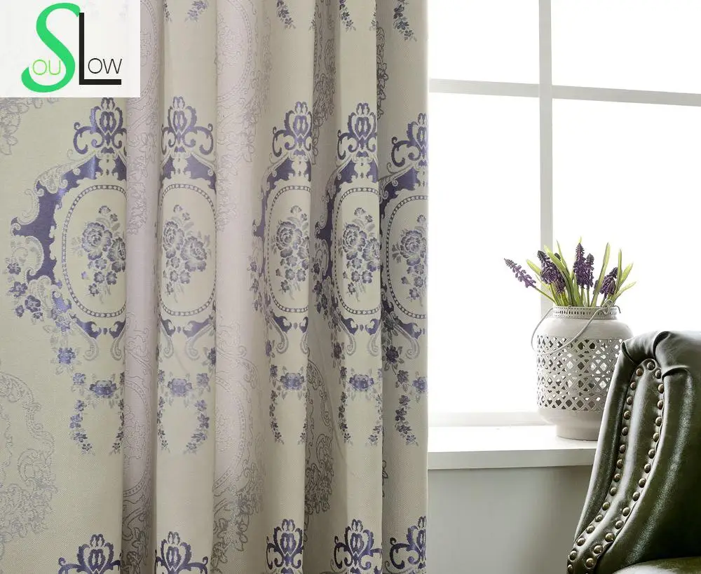 Жаккардовые занавески с цветочным рисунком для гостиной современные спальни