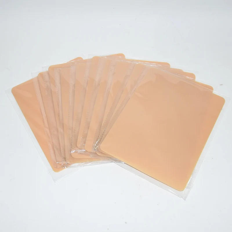 10pcs Pro 10 шт. Высокое качество Перманентный макияж бровей губ 20x15 см пустые татуировки Практика Кожи Лист для иглы машина поставка комплект - Цвет: 10pcs