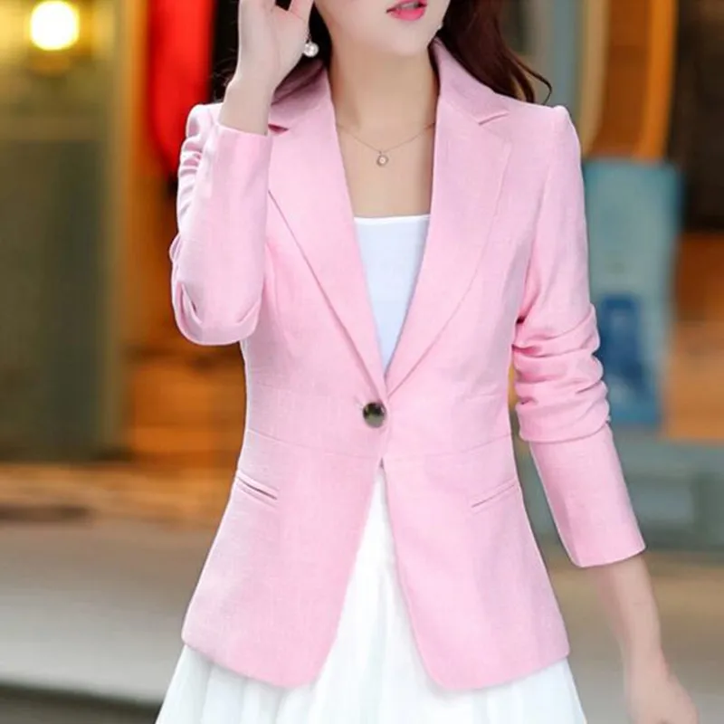 2018 весна осень новый тонкий женский маленький костюм с длинным рукавом