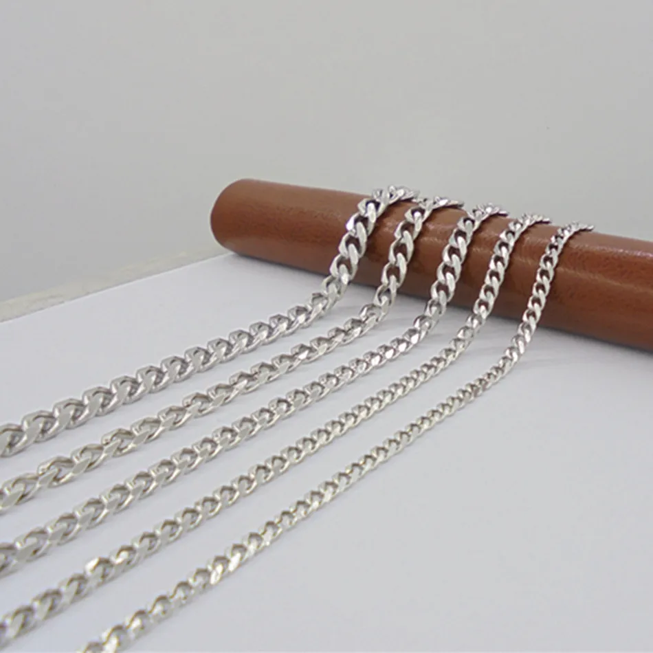 4/5/7/8/9Men's Stainless Steel Silver Curb Cuban Mens Boys Necklace Chain Gift Jewelry | Украшения и аксессуары