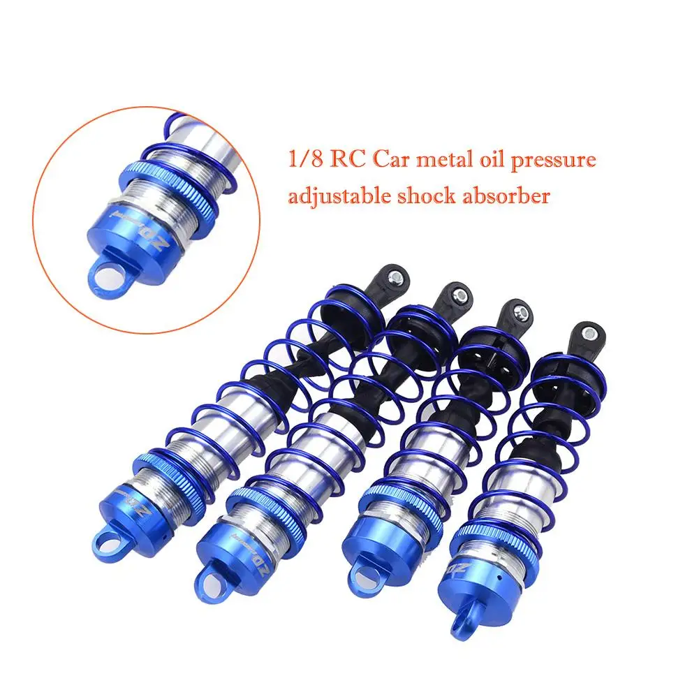4PCS 1/8 RC Car Metal Oil Pressure Adjustable Shock Absorber High Quality For Accessories Supplies | Игрушки и хобби