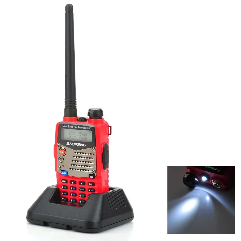 Red Дальняя рация Uhf Vhf Pofung UV-5RA модернизирована BAOFENG UV5R для CB радиостанции радио сканер полиции двухстороннее радио - Цвет: Red