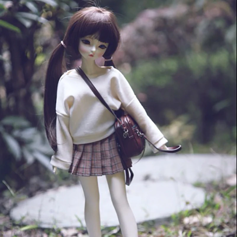Bybrana Bjd кукольная одежда 1/4 1/6 свитер плиссированная юбка Базовый костюм юбка