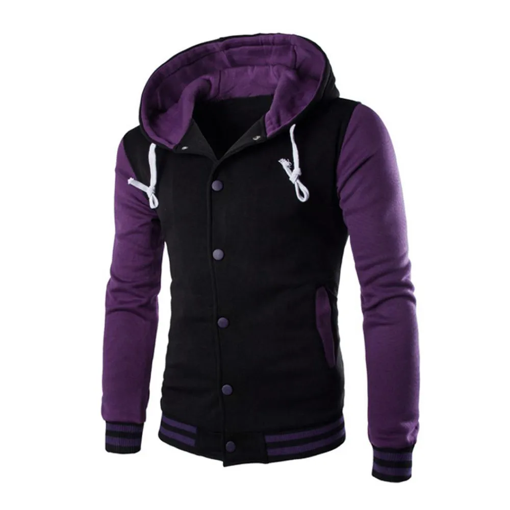 

Nice New Jacket Men Coat Jacket Outwear Sweater Winter Slim Hoodie Warm Hooded Sweatshirt Plus Size #1726