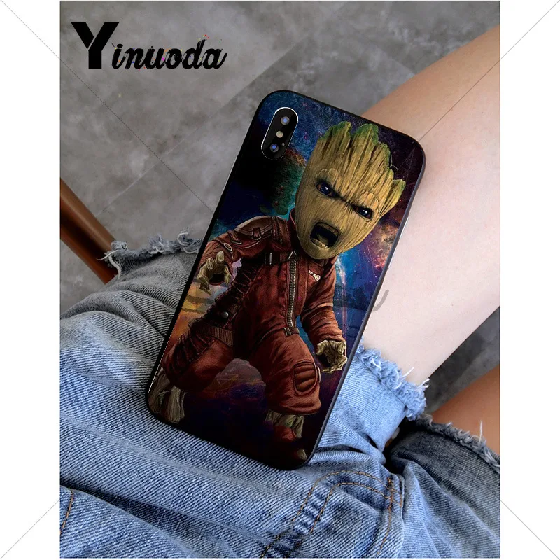 A8 Yinuoda Guardian ракета енот Грут Treeman чехол для телефона для iPhone 6S 6plus 7plus 8 8Plus X Xs MAX 5 5S XR 11 11pro 11promax - Цвет: A8