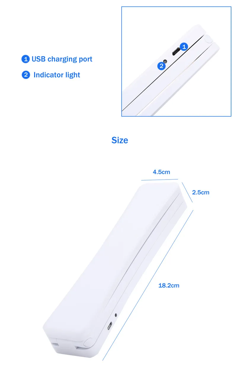 Mini 450MAh Capacity Folding Led Reading Desk Table Lamp Rechargeable Adjustable Portable Bright 17 LEDs Book Light | Освещение