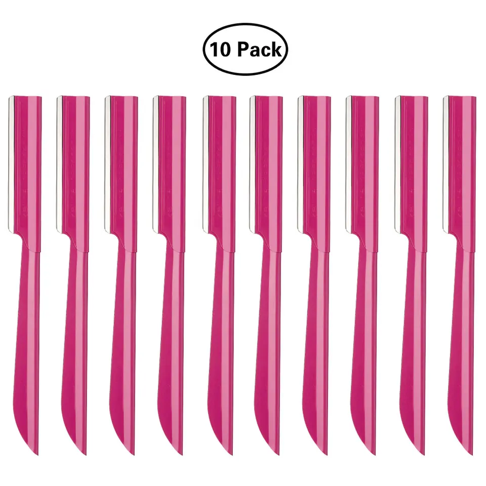 10pcs Бренд Miss Gorgeous 10 шт. триммер для бровей Набор для лица бритвы для волос инструмент для удаления волос Бритва для бровей Бритвы дермапланинг эпилятор - Цвет: 10pcs