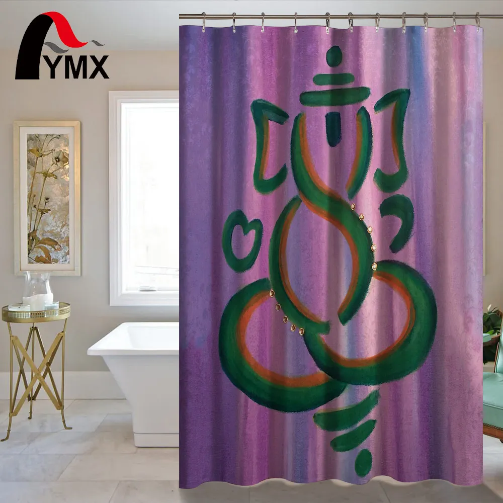 3D Индийский Слон Печатный дизайн водонепроницаемый Душ шторка для ванной