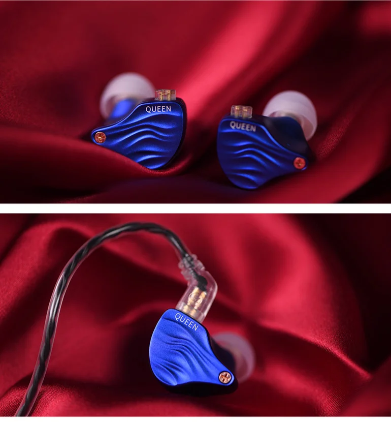 TFZ королева, Hi-Fi, внутриканальный монитор наушник динамический IEM с 2-pin/0,78 мм Отсоединяемый кабель для ди-Джея свет для сцены парти металлические наушники 3,5 мм Сделано в Китае