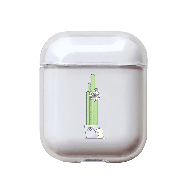 Прозрачный чехол для Apple airpods с милыми животными и собаками, беспроводной Чехол для наушников с Bluetooth для наушников Airpods, жесткий защитный чехол - Цвет: I200628