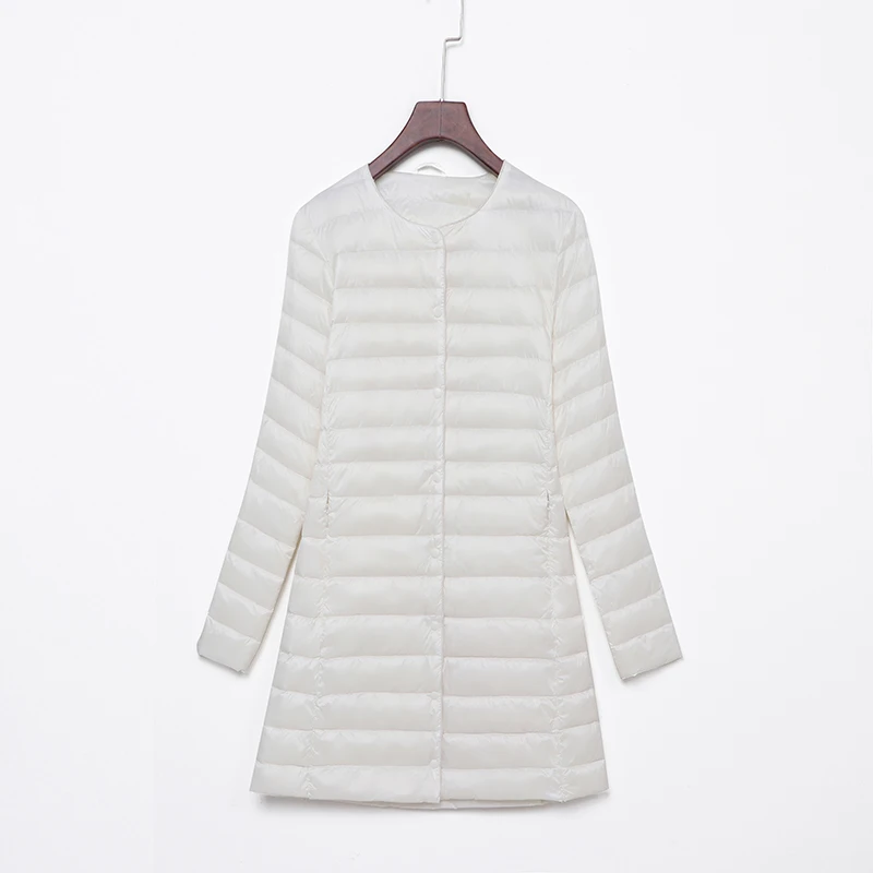 Женский зимний пуховик 90% белого утиного пуха новая мода водонепроницаемый