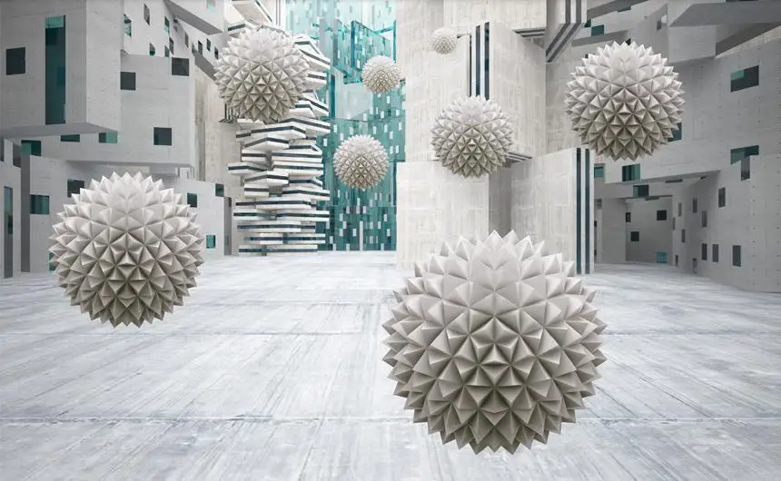 3d фотообои на заказ обои с шариками для спальни стен фона телевизора домашний