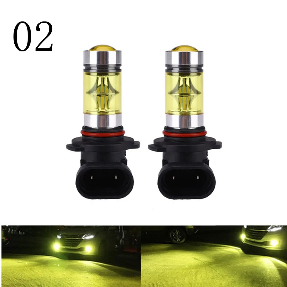 

2 Pcs 100W H4 H1 H3 H7 H11 LED Bulb 20 SMD Car Fog light 12V ~ 24V Car Light White 3000K Yellow Amber 3000K ,H16 100W 24V