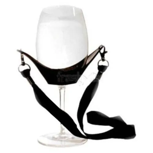 Горячая уникальный дизайн винного хомута ремешок стеклянный держатель