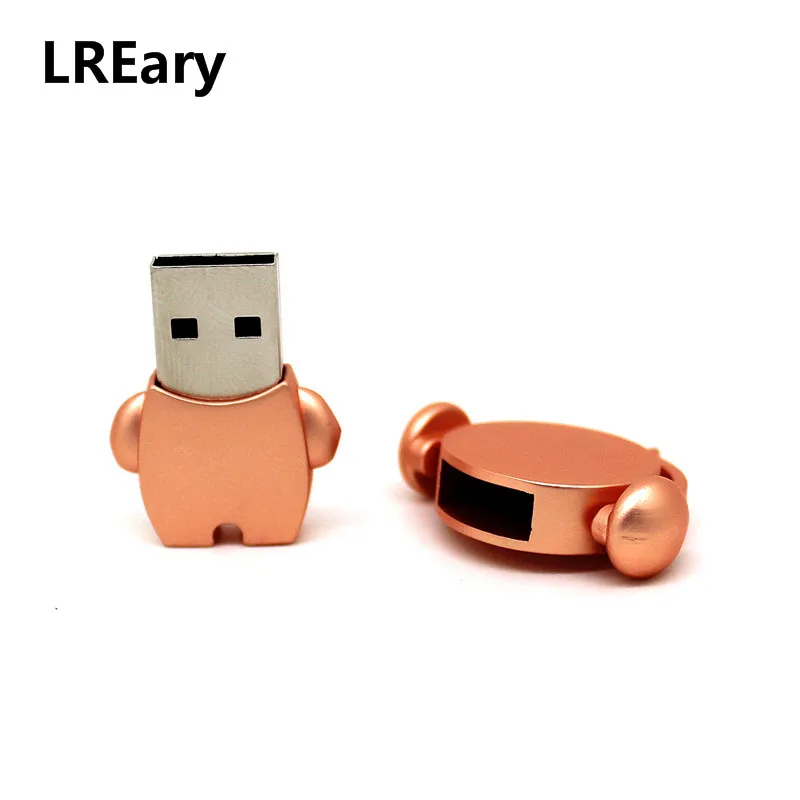 Милый металлический Музыкальный Мультфильм 32 GB/64 GB Music Man USB флеш-накопитель 16GB флеш-накопитель карта памяти U диск 4GB 8GB Флешка логотип на заказ