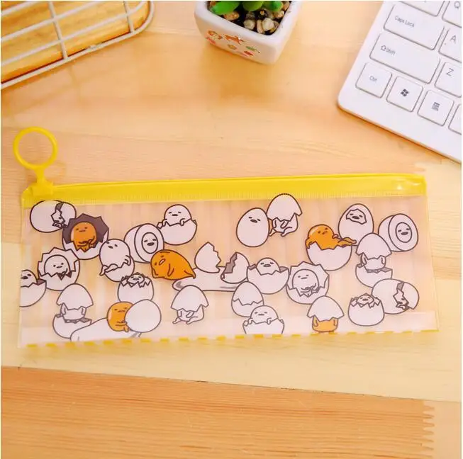 5 Kawaii Gudetama ленивый яйцо прозрачный пенал для девочек милый Экспрессия ручка сумка statioery сумка офисные школьные принадлежности - Цвет: 5