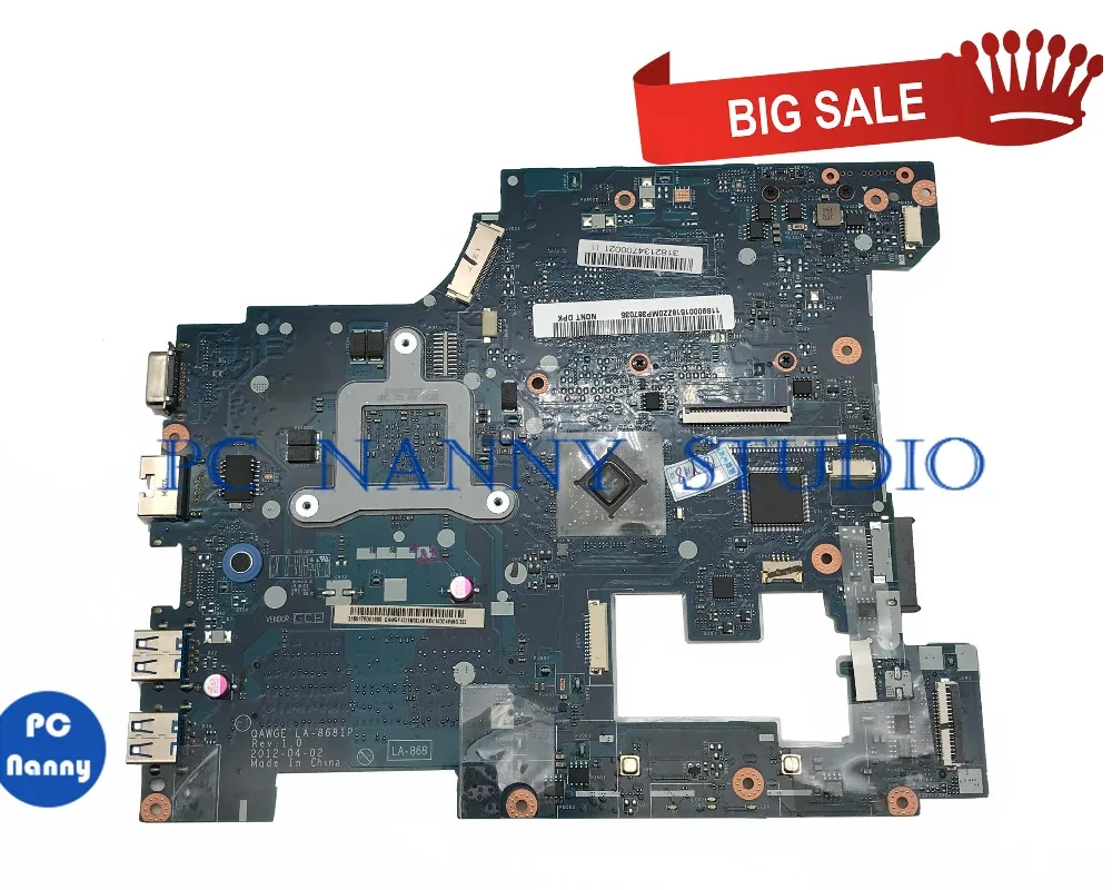ПК Няня для Lenovo G485 Материнская плата ноутбука LA 8681P DDR3 с одной ОЗУ