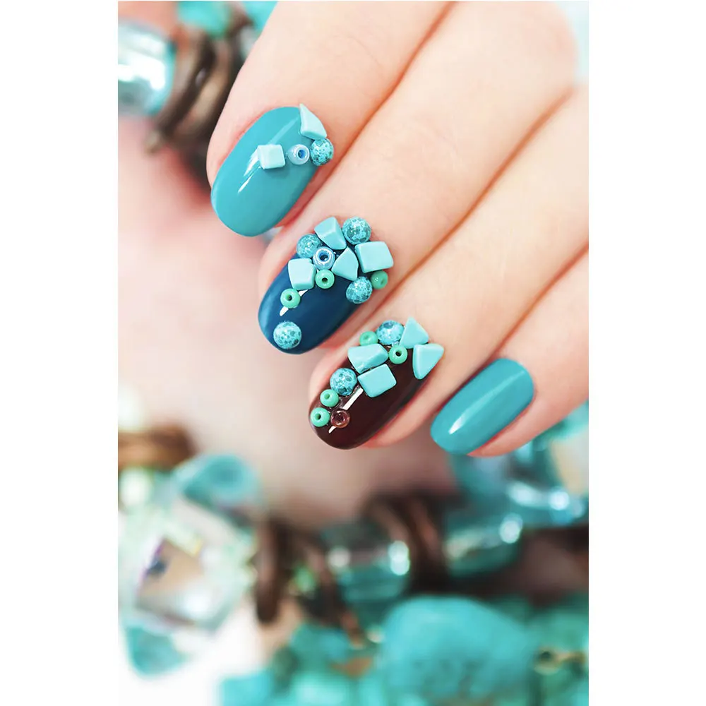 Женский портрет на ногтях рук красные губы губы гостиная домашнее искусство декор 2018 Новый приход Нет рамы тканевый постер.