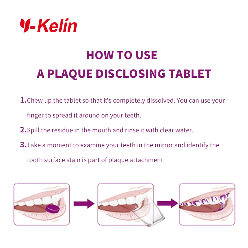 

New Arrival Plaque Disclosing Care Kit teeth plaque funny eggs tablets for dying dental children caring kits