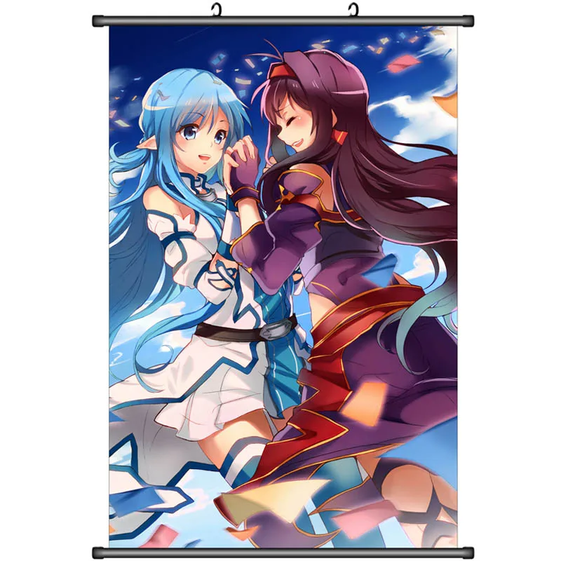 Японское аниме Sword Art Online II SAO сексуальная девушка конно юуки домашний декор настенные свитки Декоративные плакаты с картинками