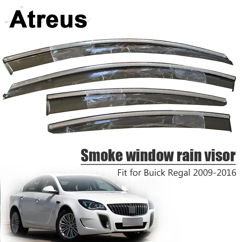 

Atreus 1 set For Buick Regal 2009 2010 2011 2012 2013 2014 2015 2016 Car Smoke Window Rain Visor Vent Sun Deflectors Guard