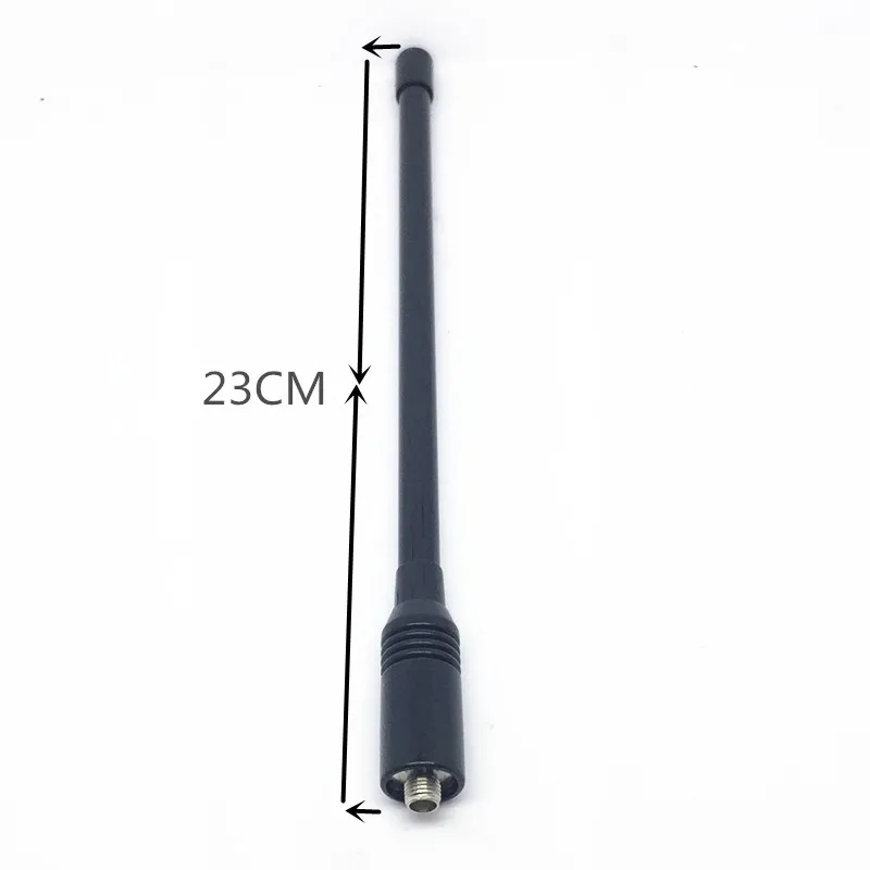 Черная FRP двухсекционная антенна UV 144/430 МГц для baofeng UV5R UV82 A58 UV9700 рации kenwood