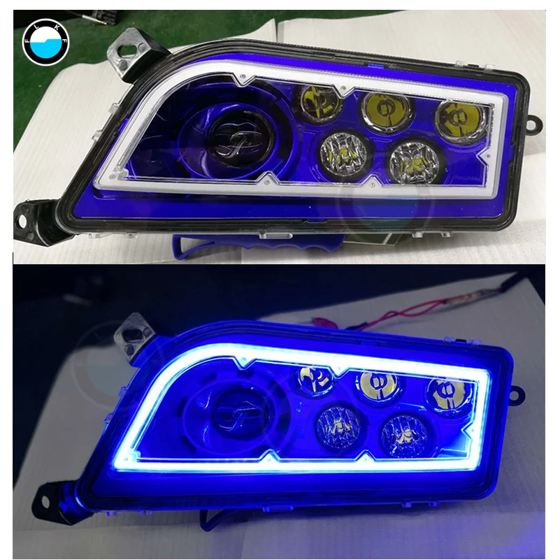 ATV UTV POLARIS RZR светодиодные фары с RGB подсветкой для Polaris Razor Push 1000 XP управление