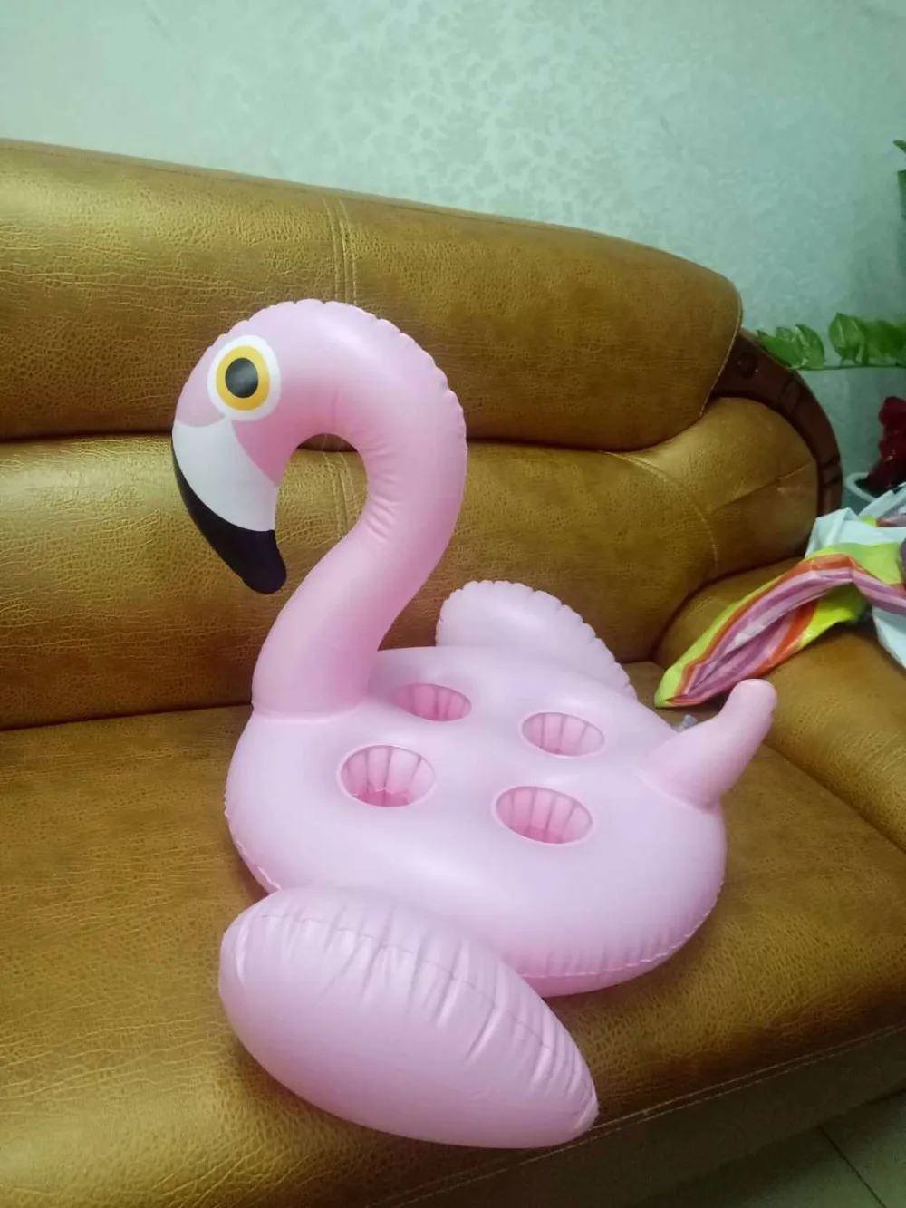 50 см 4 отверстия Надувной розовый Фламинго подстаканник бассейн поплавок