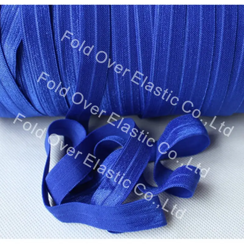 15 мм сплошной цвет FOE Ribbon-100Yards для#329 кобальт-Фолд более эластичный-добро пожаловать Пользовательские печати