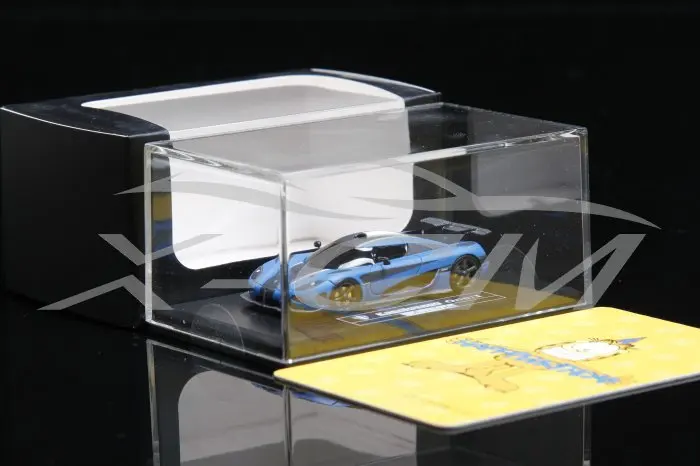 Полимерная модель автомобиля FrontiArt Koenigsegg One: 1 Avan style 1: 87(матовый синий)+ маленький подарок