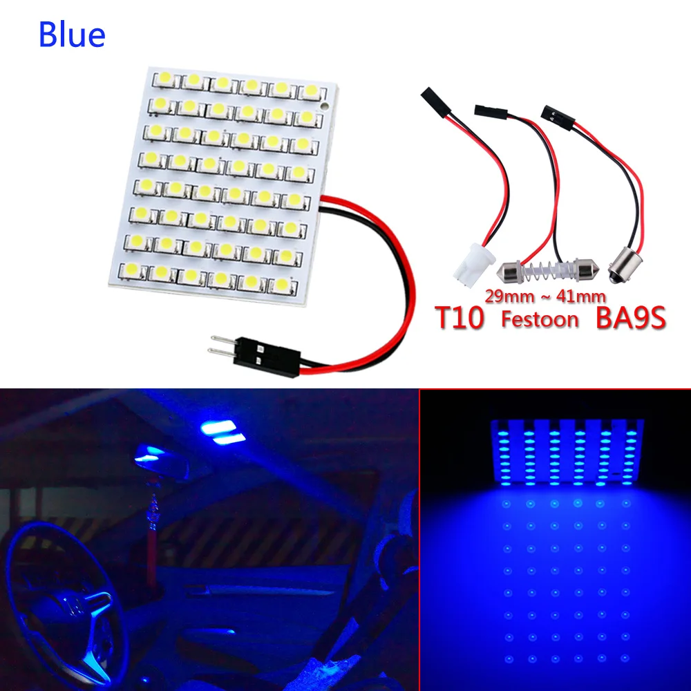 Светодиодная лампа для автомобиля T10 BA9S Festoon Dome Bulb w5w c5w t4w 48 SMD 12 В|light led outdoor|led bicycle