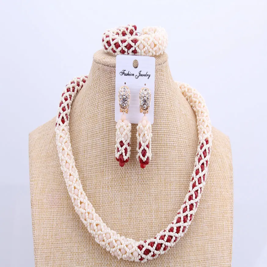 Женский Свадебный комплект из колье серёг и браслета в африканском стиле цвета