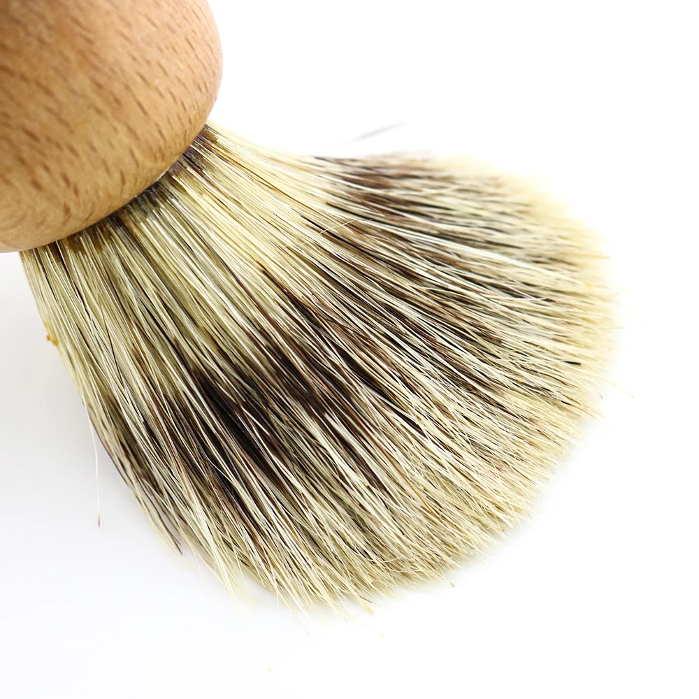 Щетка для бритья с щетиной жесткими волосами деревянной ручкой Парикмахерская