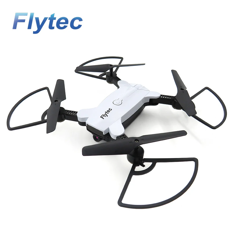 Flytec T17 Складная двойная Wi Fi FPV Follow me (следуй за мной селфи Квадрокоптер с
